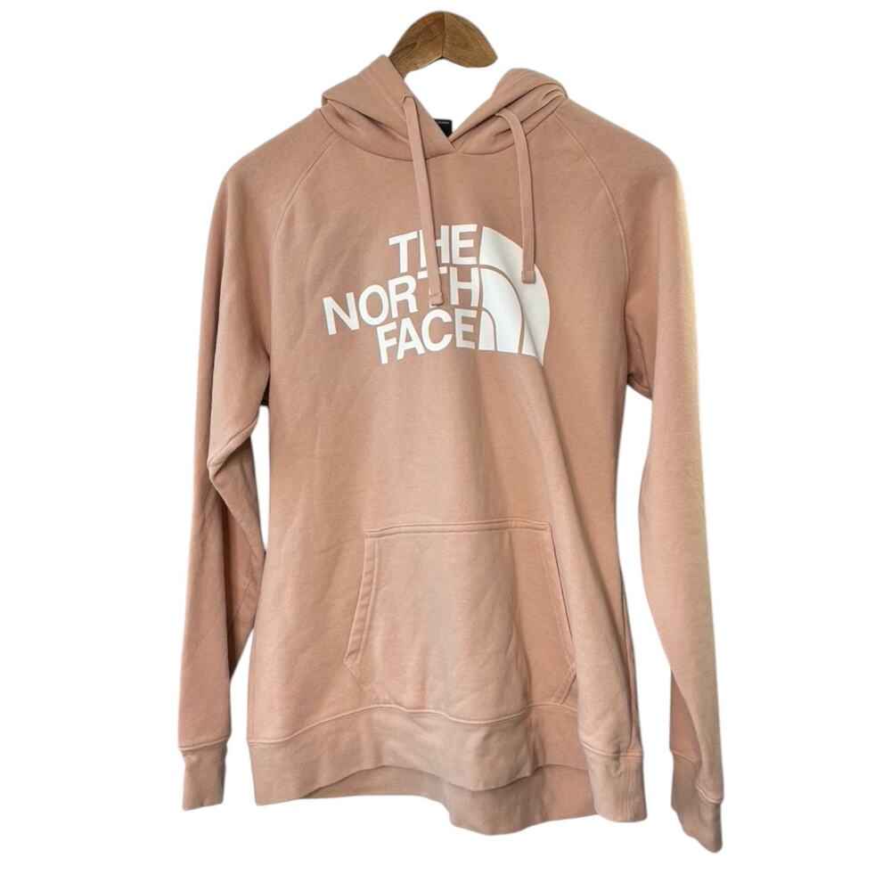 The North Face Pink Hooded Sweatshirt Hoodie Women's Large SOFT